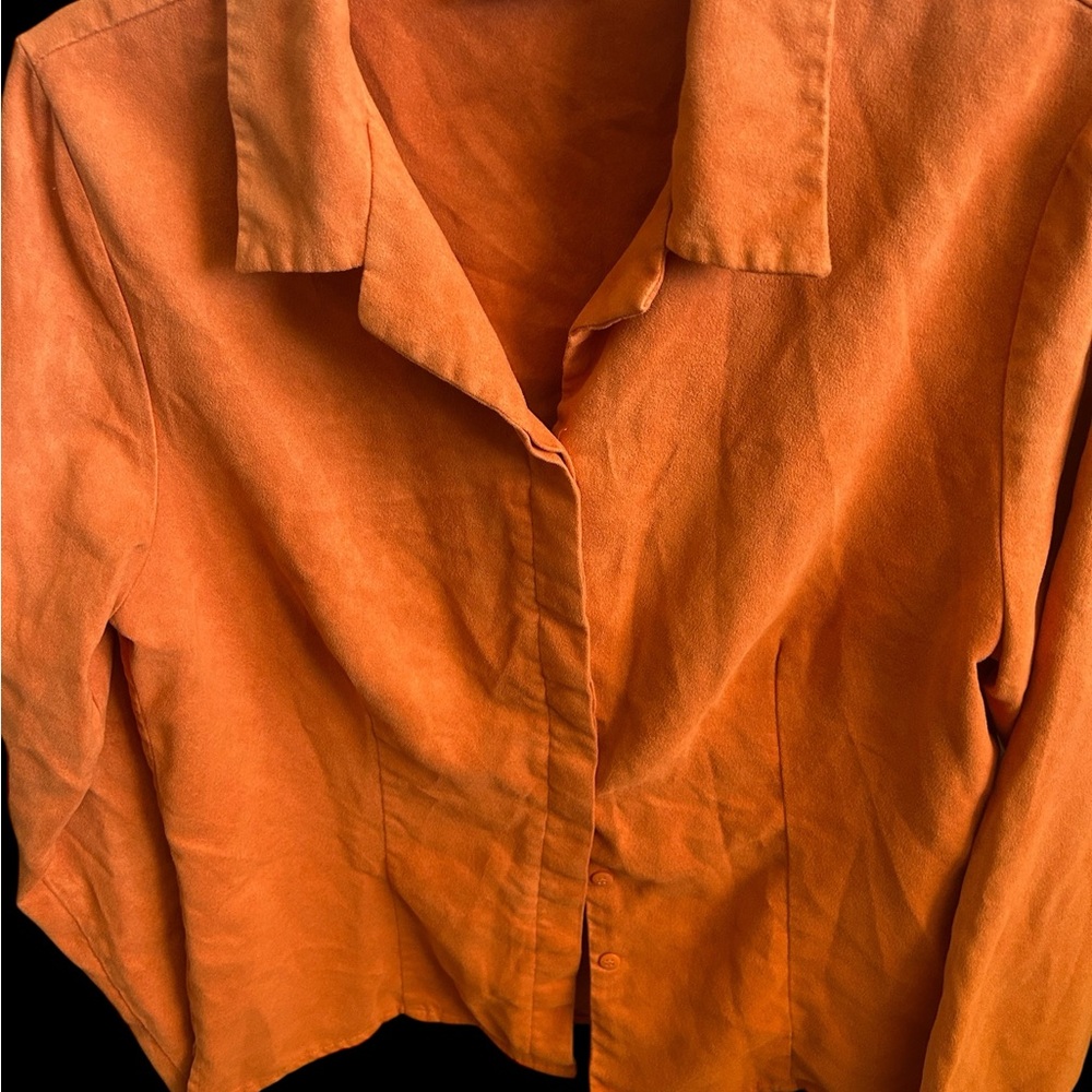 Worthington Bold Orange Blouse